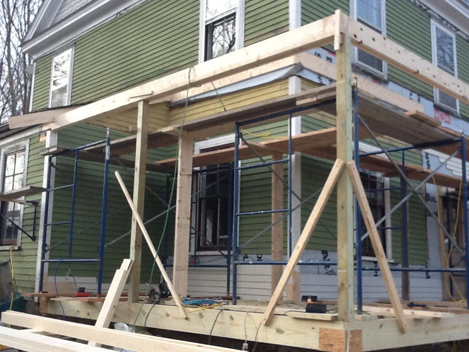 New roof, siding, and porch