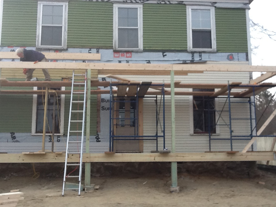 New roof, siding, and porch